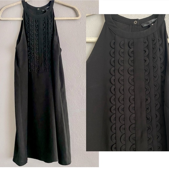 Aqua Dresses & Skirts - Aqua Dress Size Small Black Halter Mini Length High Neckline Shift Style